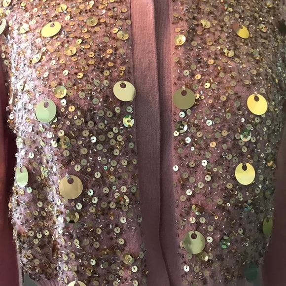 Gorgeous pink cashmere Robert Rodriguez cardigan. - Picture 3 of 6